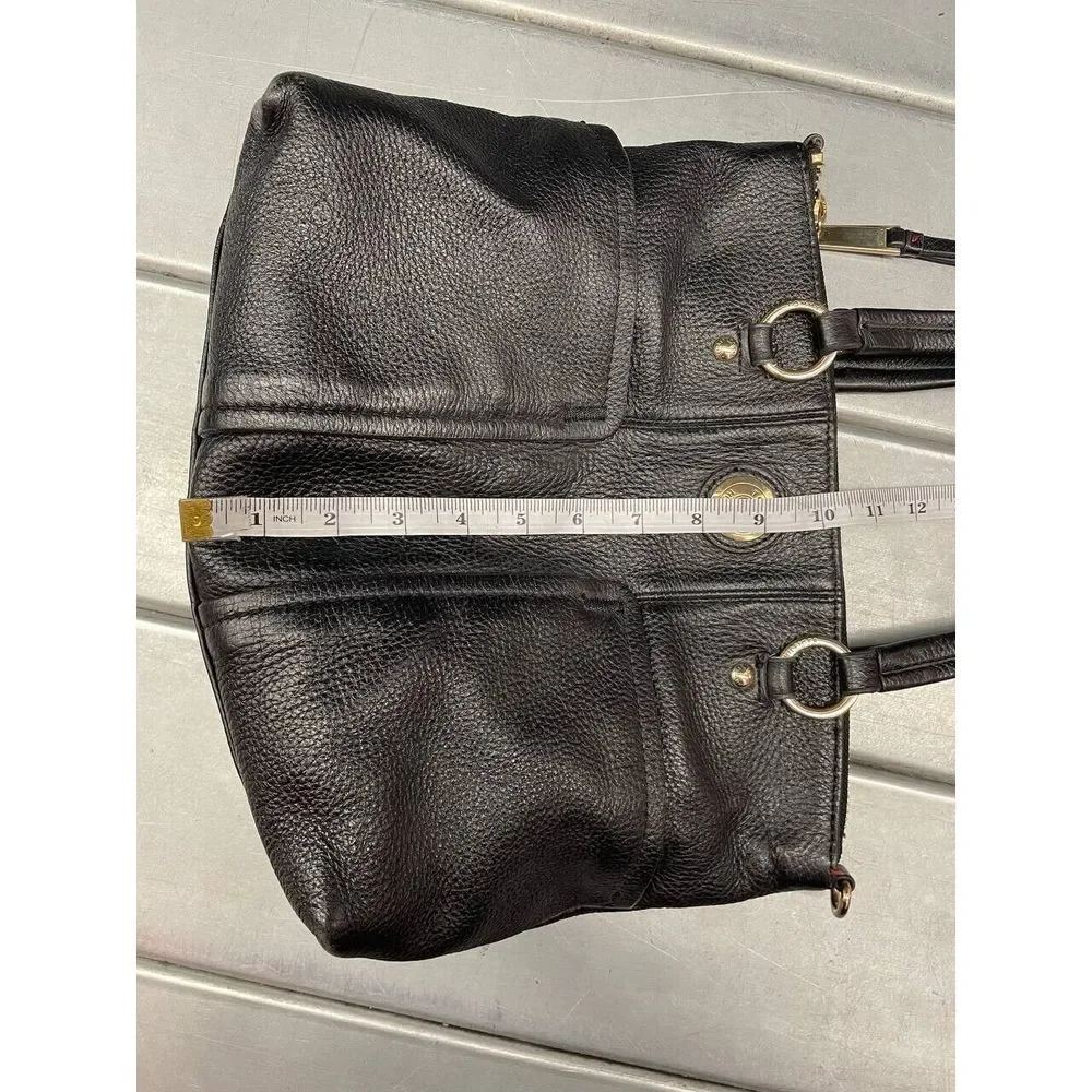 Tommy Hilfiger Black Pebbled Leather‎ Handbag